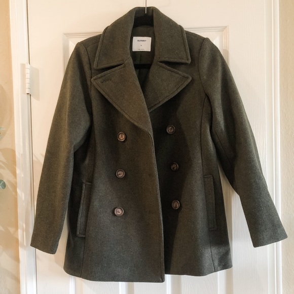 Old Navy Olive Peacoat - perfect condition - Picture 3 of 7